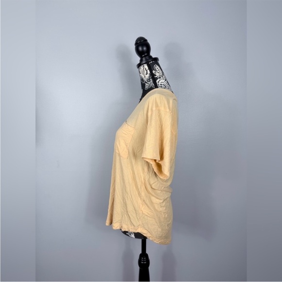 American Eagle orange sherbet loose fit v neck soft & sexy top size medium - Picture 8 of 11